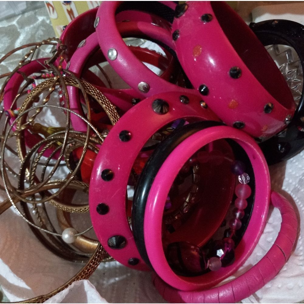 Used Plastic bracelet bundle